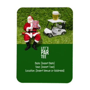 Golf Par Tee Party Weihnachtsfeier Magnet