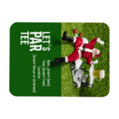 Golf Par Tee Party Weihnachtsfeier Magnet (Horizontal)