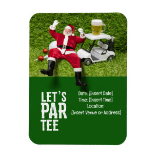 Golf Par Tee Party Weihnachtsfeier Magnet