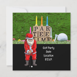 Golf Par Tee Party Weihnachtsfeier Save The Date