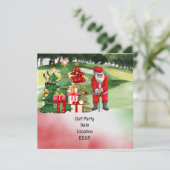 Golf Par Tee Party Weihnachtsfeier Save The Date (Stehend Vorderseite)