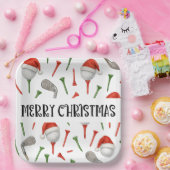 Golf Par Tee Party Weihnachtsmannmütze Weihnachten Pappteller (Party)