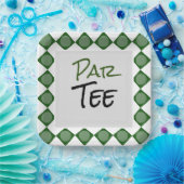 Golf Par Tee Wort für Golfball Pappteller (Party)