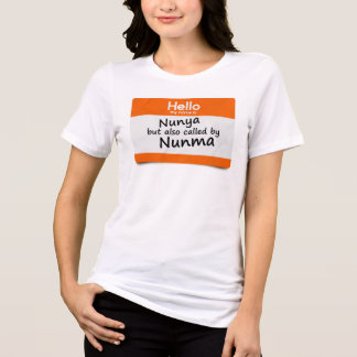 Golf-Parkplatz-Protokoll Mein Name ist Nunya & Nun Tri-Blend Shirt