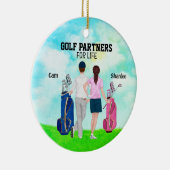 Golf Partner für das Leben individuelle Name Keramik Ornament (Rechts)