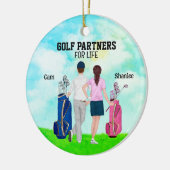 Golf Partner für das Leben individuelle Name Keramik Ornament (Links)