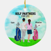 Golf Partner für das Leben individuelle Name Keramik Ornament (Hinten)