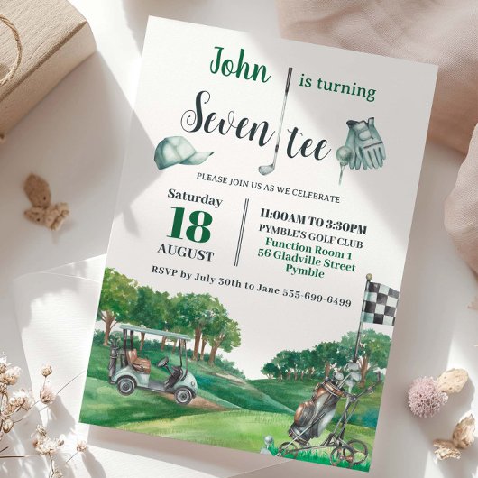 Golf Party 70. Geburtstag Sechzig Einladung