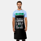 Golf Party Alcohol Lover - Christmas Gift Schürze (Getragen)