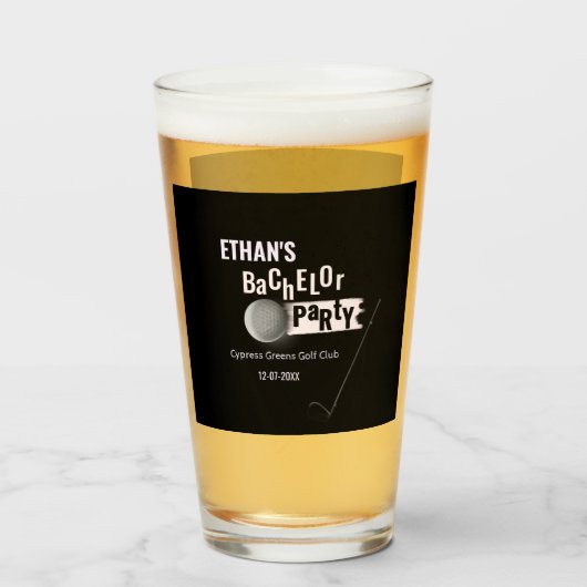 Golf Party - Bachelor Party Golfers Classic Glas (Vorne (Gefüllt))