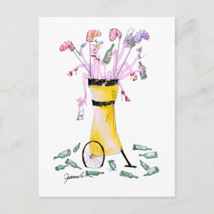 Golf-Party-Bag, Tony Fernández Postkarte