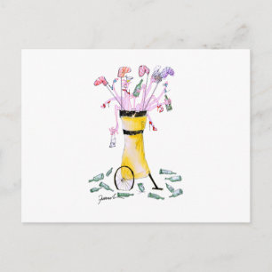 Golf-Party-Bag, Tony Fernández Postkarte