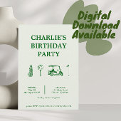 Golf-Party Einladung