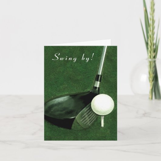 Golf Party Einladung (Vorderseite)