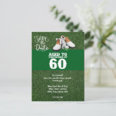 Golf Party Einladung Save the Date 60. Geburtstag (Stehend Vorderseite)