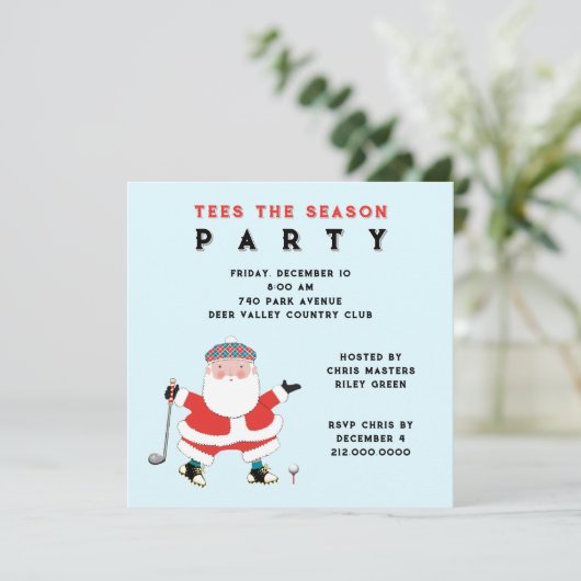 Golf-Party Einladungen (Stehend Vorderseite)