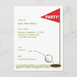 Golf-Party Einladungen
