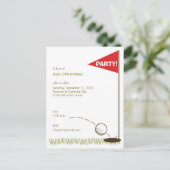 Golf-Party Einladungen (Stehend Vorderseite)