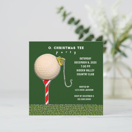 Golf-Party Einladungen (Stehend Vorderseite)