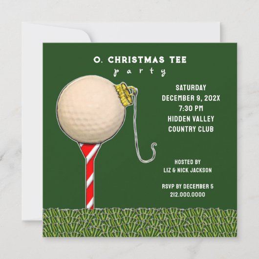Golf-Party Einladungen (Vorderseite)