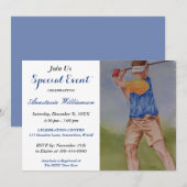 GOLF-PARTY-EREIGNIS EINLADUNG (Vorne/Hinten)