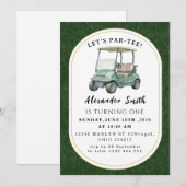 Golf Party Invitation Einladung (Vorne/Hinten)