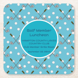 Golf Party Paper Blue Untersetzer