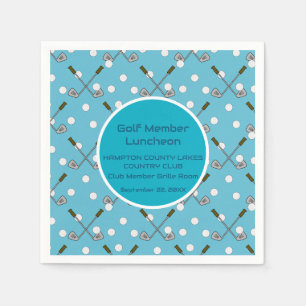 Golf Party Paper Cocktail Napkin Serviette