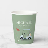 Golf-Party-Papierbecher Pappbecher (Rückseite)