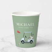 Golf-Party-Papierbecher Pappbecher (Vorderseite)