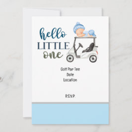 Golf Party Save the Date i Baby Shower BOY Einladung