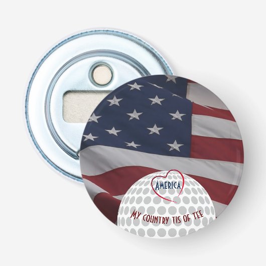 Golf Party Spaß Flaschenöffner (Vorderseite)