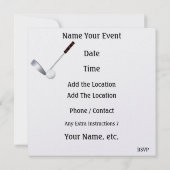 Golf Party - SRF Einladung (Rückseite)