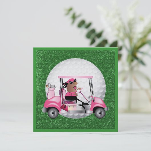 Golf Party - SRF Einladung (Stehend Vorderseite)