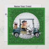 Golf Party - SRF Einladung (Vorne/Hinten)