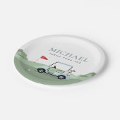 Golf-Party-Tellerplatten Pappteller (Schrägansicht)