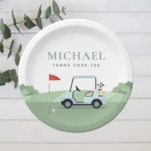 Golf-Party-Tischdecken aus Papier Pappteller