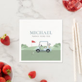 Golf-Partynapkins Serviette (Beispiel)