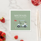 Golf-Partynapkins Serviette (Beispiel)
