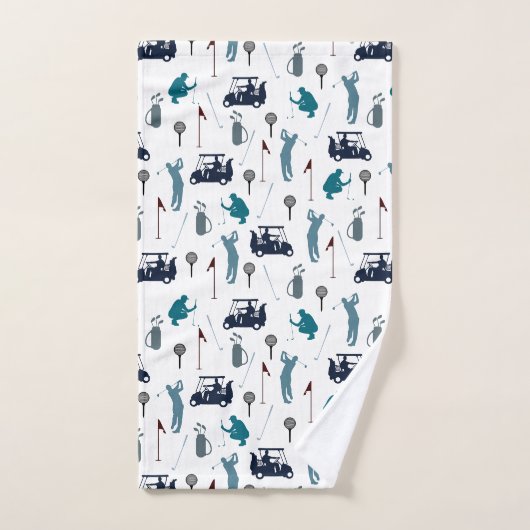 Golf Pattern Badhandtuch Set (Handtuch)