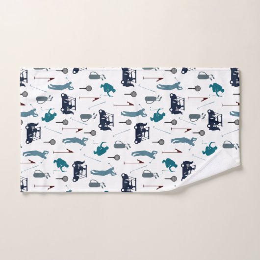 Golf Pattern Badhandtuch Set (Handtuch)