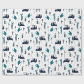 Golf Pattern Geschenkpapier (Flach)