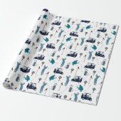 Golf Pattern Geschenkpapier (Ungerollt)