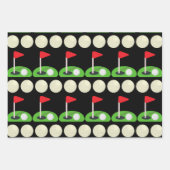 Golf Patternpapier Geschenkpapier Set (Vorderseite 3)