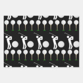 Golf Patternpapier Geschenkpapier Set (Vorderseite 2)