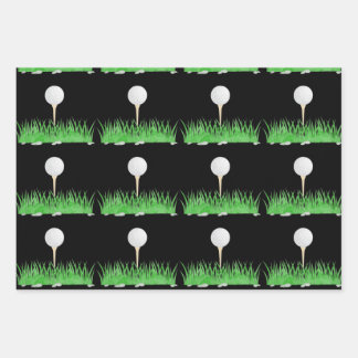 Golf Patternpapier Geschenkpapier Set