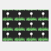Golf Patternpapier Geschenkpapier Set (Vorderseite 2)