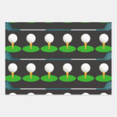 Golf Patternpapier Geschenkpapier Set (Vorderseite)