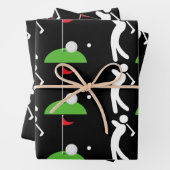 Golf Patternpapier spielen Geschenkpapier Set (Beispiel)