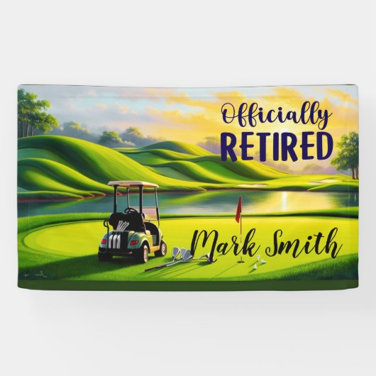 Golf-Pensionierung Banner (Horizontal)